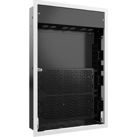 Chief Proximity X-Large In-Wall Storage Box - 6-Receptacles and Lever Lock - Black — PAC527LFWP6
