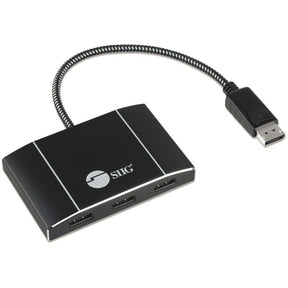 SIIG 8K 1x3 DisplayPort 1.4 to DisplayPort MST Hub Splitter — CE-DP0P11-S1
