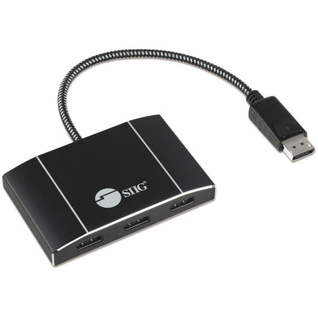 SIIG 8K 1x3 DisplayPort 1.4 to DisplayPort MST Hub Splitter — CE-DP0P11-S1