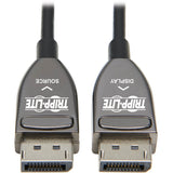 Eaton Tripp Lite Series DisplayPort Active Optical Cable (AOC), 8K 60 Hz (M/M), CL3 Rated, Latching Connectors, Black, 10 m (33 ft.) — P580F3-10M-8K6