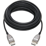 Eaton Tripp Lite Series DisplayPort Active Optical Cable (AOC), 8K 60 Hz (M/M), CL3 Rated, Latching Connectors, Black, 10 m (33 ft.) — P580F3-10M-8K6