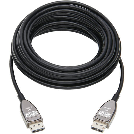 Eaton Tripp Lite Series DisplayPort Active Optical Cable (AOC), 8K 60 Hz (M/M), CL3 Rated, Latching Connectors, Black, 10 m (33 ft.) — P580F3-10M-8K6