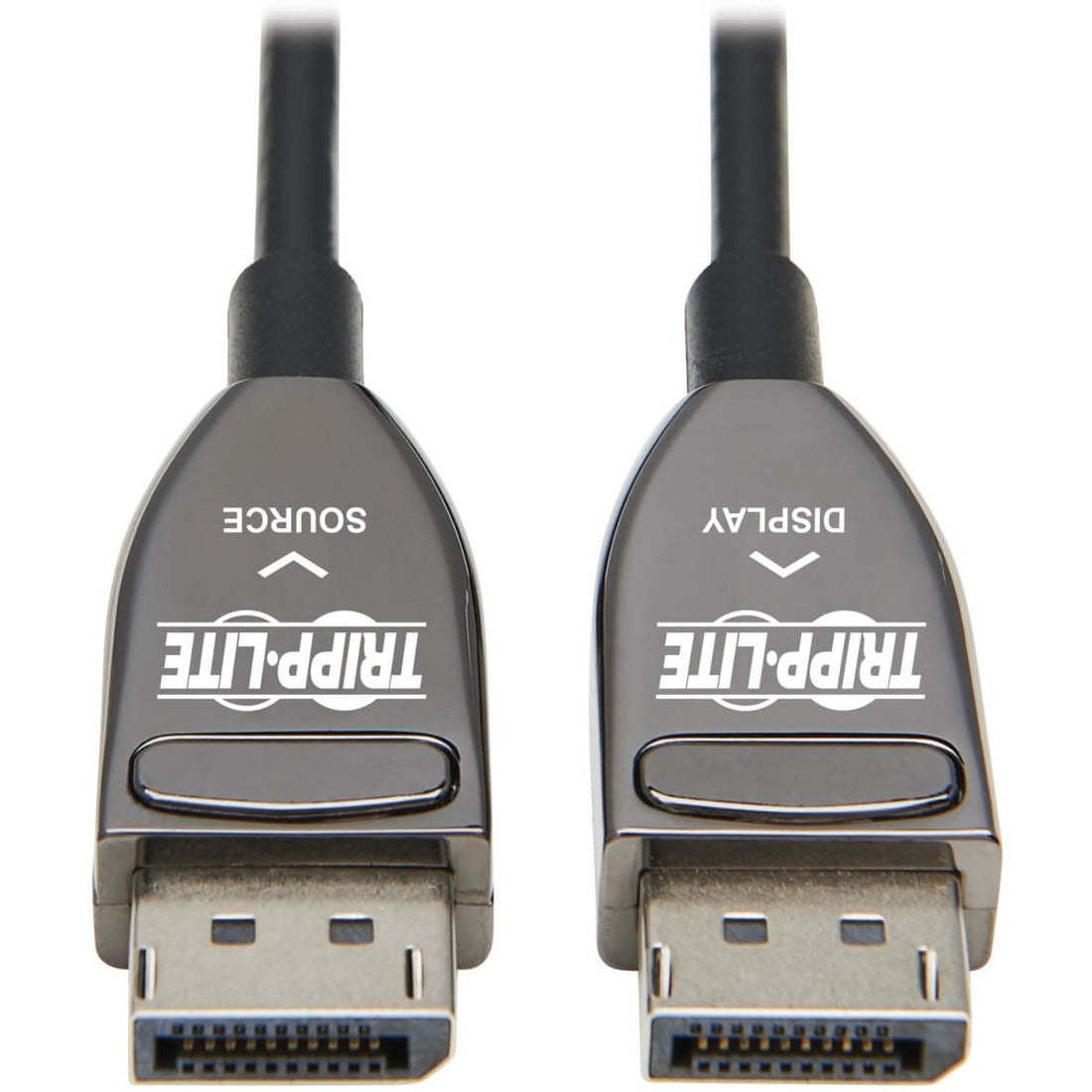 Tripp Lite by Eaton DisplayPort Active Optical Cable (AOC), 8K 60 Hz (M/M), CL3 Rated, Latching Connectors, Black, 15 m (49 ft.) — P580F3-15M-8K6