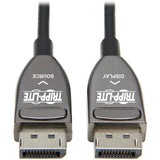 Tripp Lite by Eaton DisplayPort Active Optical Cable (AOC), 8K 60 Hz (M/M), CL3 Rated, Latching Connectors, Black, 15 m (49 ft.) — P580F3-15M-8K6