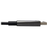 Tripp Lite by Eaton DisplayPort Active Optical Cable (AOC), 8K 60 Hz (M/M), CL3 Rated, Latching Connectors, Black, 15 m (49 ft.) — P580F3-15M-8K6