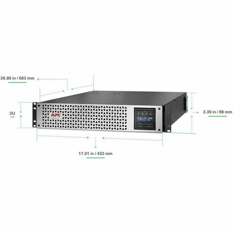 APC by Schneider Electric Smart-UPS, Lithium-Ion, 3000VA, 120V with SmartConnect Port and Network Card — SMTL3000RM2UCNC