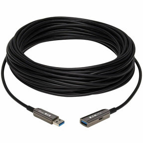 Eaton Tripp Lite Series USB 3.2 Gen 1 CL3-Rated Fiber Active Optical Cable (AOC) - Extension/Repeater, A M/F, Black, 15 m (49 ft.) — U330F-15M-G1