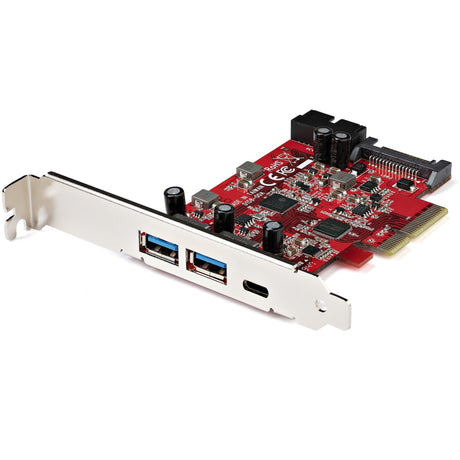 StarTech.com 5-Port USB PCIe Card, 10Gbps USB 3.2 Gen 2 PCIe Card, 1 USB-C/2 USB-A, Internal Header (2x 5Gbps USB), USB C PCI Express Card — PEXUSB312A1C1H