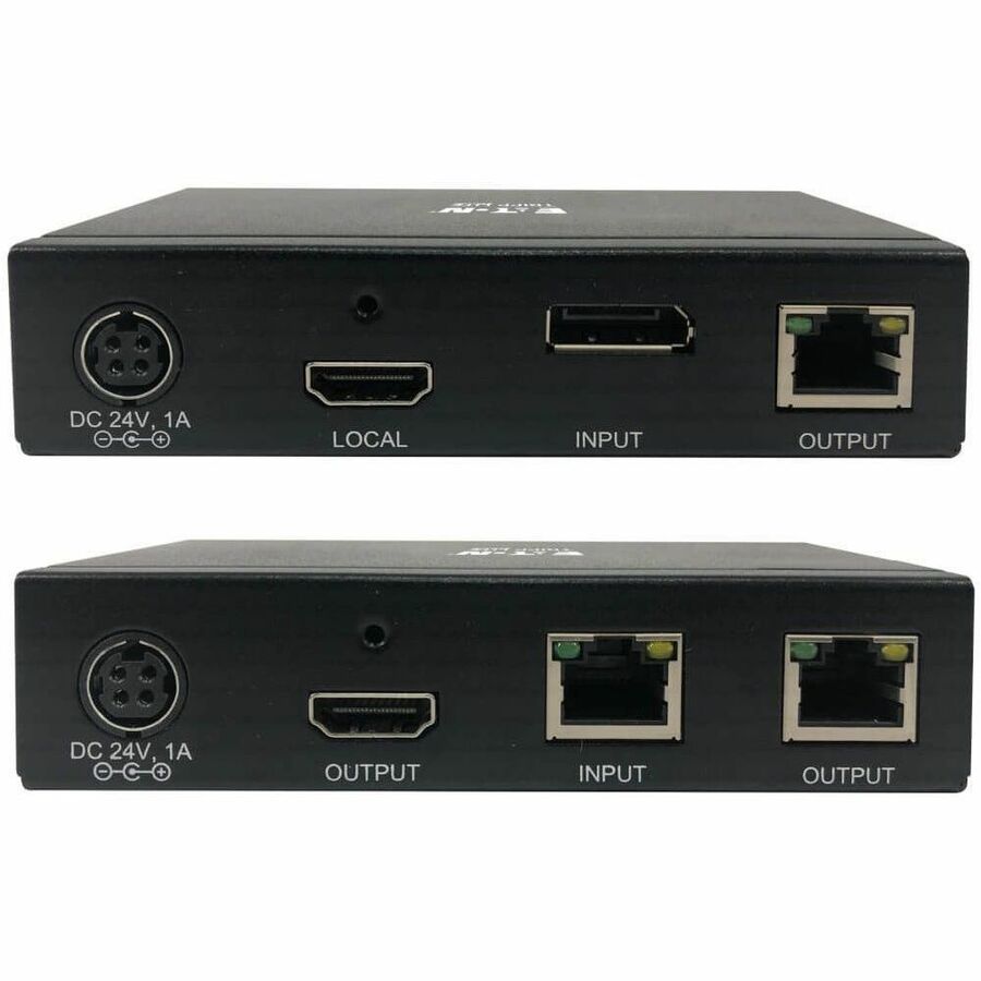 Eaton Tripp Lite Series DisplayPort to HDMI over Cat6 Extender Kit, Transmitter/Transceiver - 4K 60 Hz, HDR, 4: 4: 4, PoC, 230 ft. (70.1 m), TAA — B127A-111-BDTH