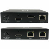 Eaton Tripp Lite Series DisplayPort to HDMI over Cat6 Extender Kit, Transmitter/Transceiver - 4K 60 Hz, HDR, 4: 4: 4, PoC, 230 ft. (70.1 m), TAA — B127A-111-BDTH