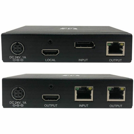 Eaton Tripp Lite Series DisplayPort to HDMI over Cat6 Extender Kit, Transmitter/Transceiver - 4K 60 Hz, HDR, 4: 4: 4, PoC, 230 ft. (70.1 m), TAA — B127A-111-BDTH