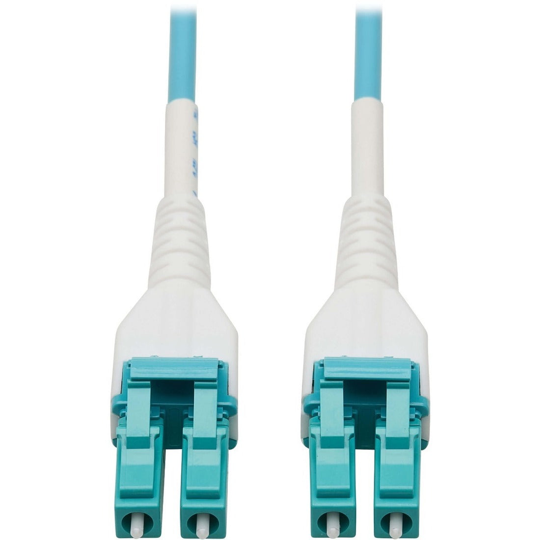 Eaton Tripp Lite Series 100G Duplex Multimode 50/125 OM4 Armored Fiber Optic Cable (LC/LC Duplex M/M), LSZH, Aqua, 100 m (328 ft.) — N821-100M-AQ-AR