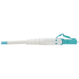 Eaton Tripp Lite Series 100G Duplex Multimode 50/125 OM4 Armored Fiber Optic Cable (LC/LC Duplex M/M), LSZH, Aqua, 100 m (328 ft.) — N821-100M-AQ-AR