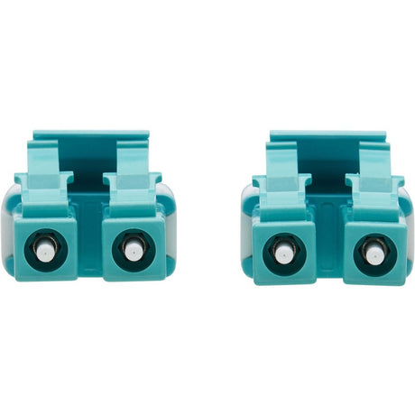 Eaton Tripp Lite Series 100G Duplex Multimode 50/125 OM4 Armored Fiber Optic Cable (LC/LC Duplex M/M), LSZH, Aqua, 50 m (164 ft.) — N821-50M-AQ-AR