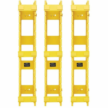 Tripp Lite High-Capacity Vertical Cable Manager - Double Finger Duct, Yellow, 6 ft. (1.8 m) — SRCABLEVRT3FC