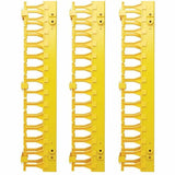 Tripp Lite High-Capacity Vertical Cable Manager - Double Finger Duct, Yellow, 6 ft. (1.8 m) — SRCABLEVRT3FC