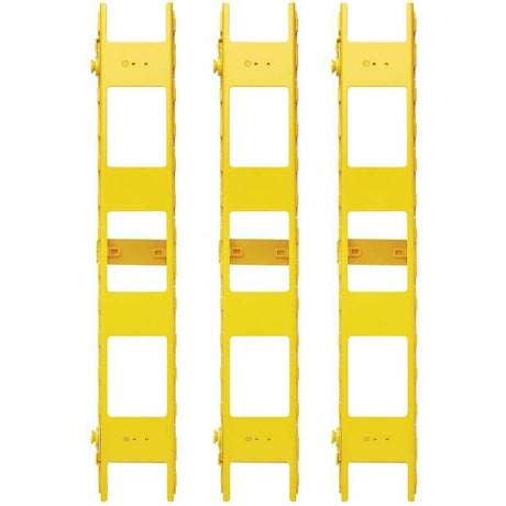 Tripp Lite High-Capacity Vertical Cable Manager - Double Finger Duct, Yellow, 6 ft. (1.8 m) — SRCABLEVRT3FC