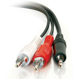 C2G 3ft Value Series One 3.5mm Stereo Male To Two RCA Stereo Male Y-Cable — 39942