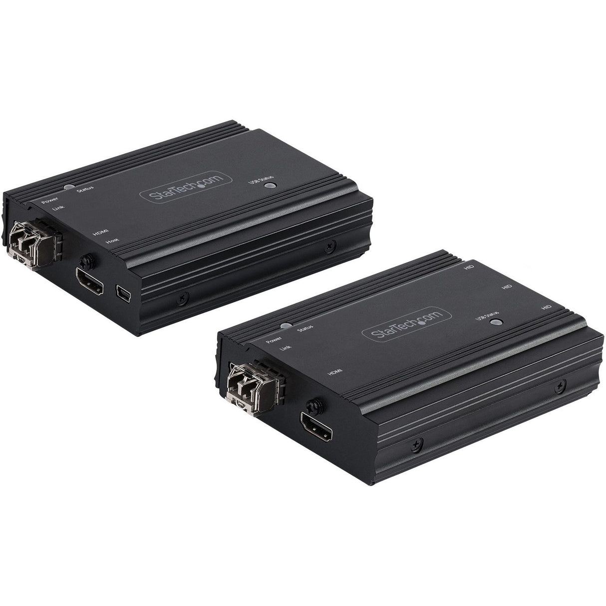 StarTech.com 4K HDMI KVM Extender over Fiber, HDMI Video & USB over Fiber, up to 984ft/300m (MultiMode), 10G MMF SFP+ Modules — SV565FXHD4KU