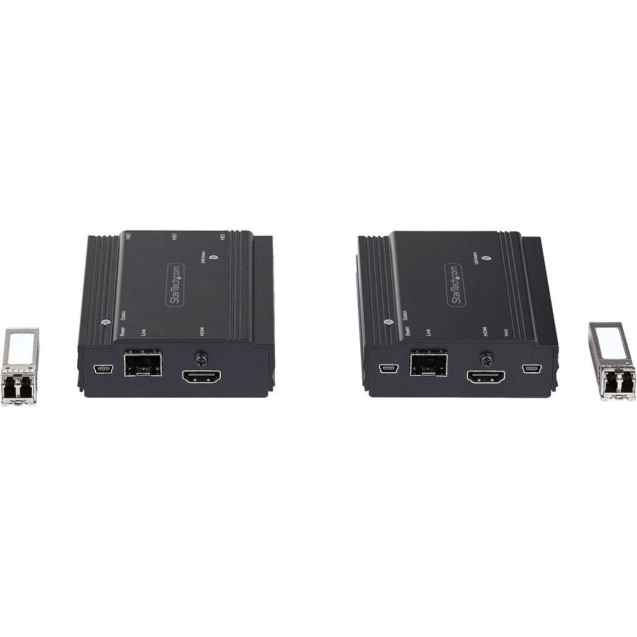 StarTech.com 4K HDMI KVM Extender over Fiber, HDMI Video & USB over Fiber, up to 984ft/300m (MultiMode), 10G MMF SFP+ Modules — SV565FXHD4KU