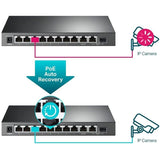 TP-Link TL-SG1210MPE - 10-Port Gigabit Easy Smart Switch with 8-Port PoE+ — TL-SG1210MPE