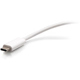 C2G USB-C to HDMI, VGA, USB A & RJ45 Adapter - 4K 30 Hz - White — C2G29829