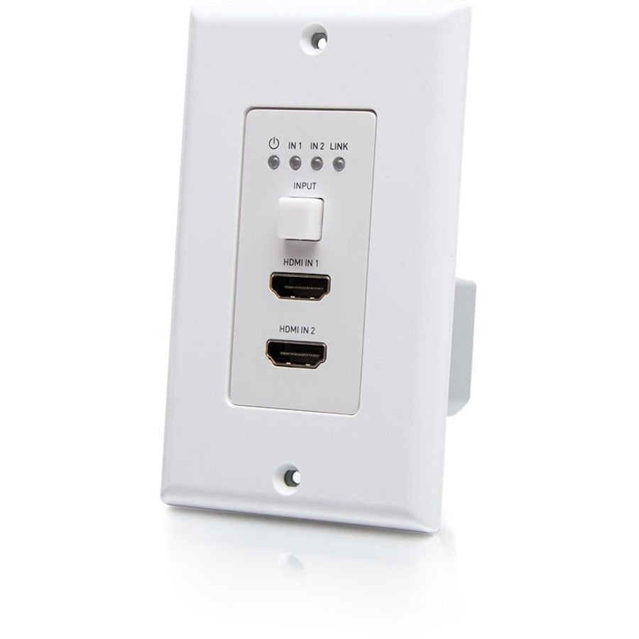 C2G 1-Gang Dual HDMI HDBaseT Wall Plate Transmitter RS232 over Cat Extender — C2G30022