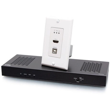 C2G HDMI HDBaseT + USB-B, RS232 Wall Plate Transmitter to Box Receiver Kit — C2G30024