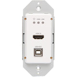 C2G HDMI HDBaseT + USB-B, RS232 Wall Plate Transmitter to Box Receiver Kit — C2G30024