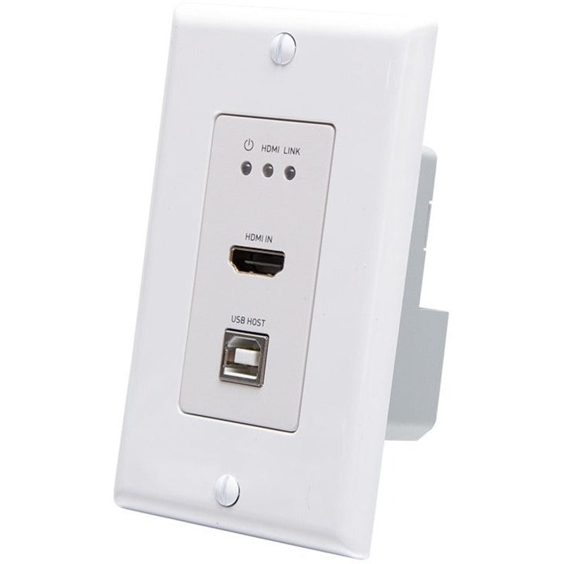 C2G HDMI HDBaseT + USB-B, RS232 Wall Plate Transmitter to Box Receiver Kit — C2G30024