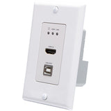 C2G HDMI HDBaseT + USB-B, RS232 Wall Plate Transmitter to Box Receiver Kit — C2G30024