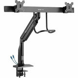 Tripp Lite Safe-IT Precision-Placement Dual-Display Desk Clamp or Grommet with Antimicrobial Tape for 17" to 35" Displays, USB Ports — DMPDD1735AM