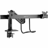 Tripp Lite Safe-IT Precision-Placement Dual-Display Desk Clamp or Grommet with Antimicrobial Tape for 17" to 35" Displays, USB Ports — DMPDD1735AM