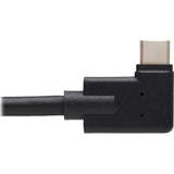 Eaton Tripp Lite Series USB-C Extension Cable (M/F) - USB 3.2 Gen 2 (10Gbps), Thunderbolt 3 Compatible, Right-Angle Plug, 20 in. (0.5 m) — U421-20N-G2-RA
