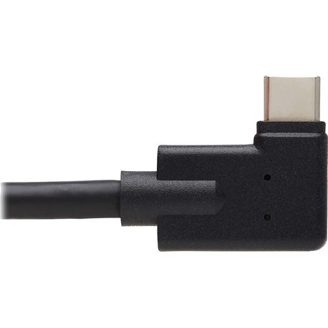 Eaton Tripp Lite Series USB-C Extension Cable (M/F) - USB 3.2 Gen 2 (10Gbps), Thunderbolt 3 Compatible, Right-Angle Plug, 20 in. (0.5 m) — U421-20N-G2-RA