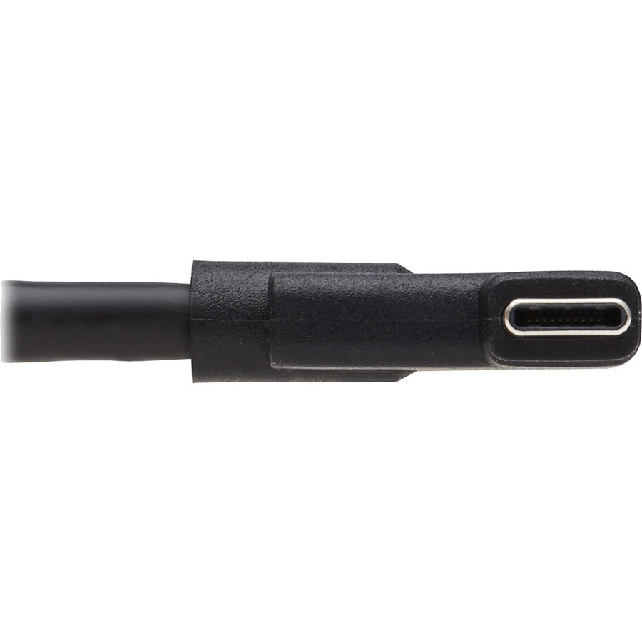 Eaton Tripp Lite Series USB-C Extension Cable (M/F) - USB 3.2 Gen 2 (10Gbps), Thunderbolt 3 Compatible, Right-Angle Plug, 20 in. (0.5 m) — U421-20N-G2-RA