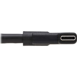 Eaton Tripp Lite Series USB-C Extension Cable (M/F) - USB 3.2 Gen 2 (10Gbps), Thunderbolt 3 Compatible, Right-Angle Plug, 20 in. (0.5 m) — U421-20N-G2-RA