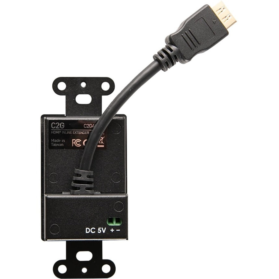 C2G HDMI Inline Extender Decorative Wall Plate w/ Interchangeable Covers — C2G42395