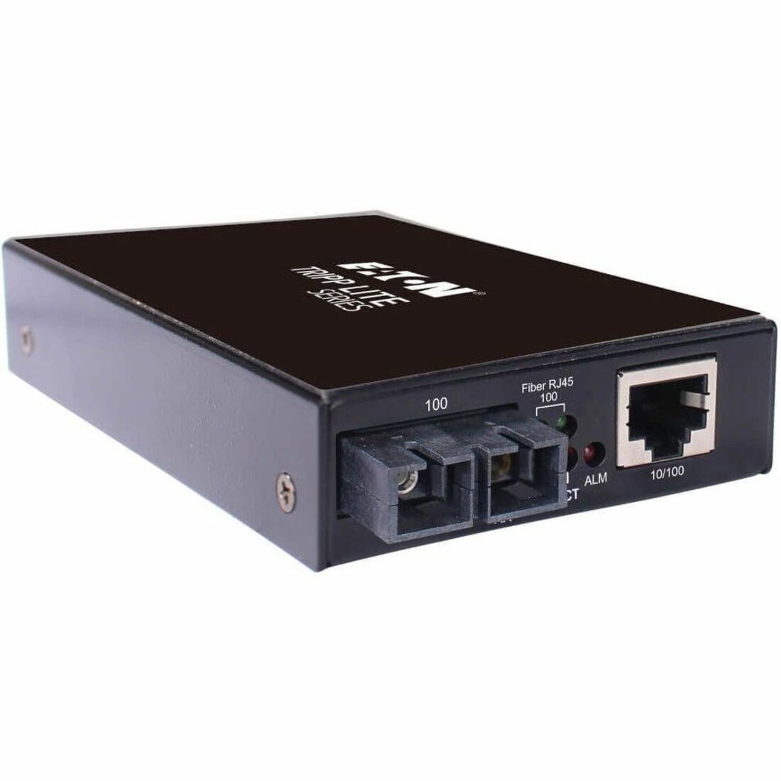 Tripp Lite Hardened Copper to Fiber Media Converter 10/100 Mbps RJ45/SC Singlemode -10&deg; to 60&deg;C 30 km (18.6 mi.) — N784-H01-SCSM