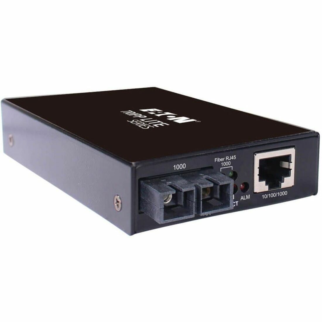 Tripp Lite Hardened Gigabit Fiber to Ethernet Media Converter 10/100/1000 Mbps RJ45/SC Multimode -10° to 60°C 500 m (1640 ft.) — N785-H01-SCMM