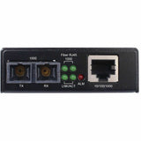 Tripp Lite Hardened Gigabit Fiber to Ethernet Media Converter 10/100/1000 Mbps RJ45/SC Multimode -10° to 60°C 500 m (1640 ft.) — N785-H01-SCMM