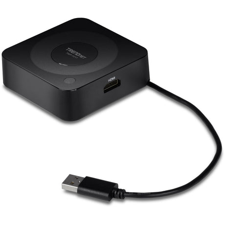 TRENDnet 4K Wireless Presenter Add-on Transmitter , Designed To Connect with the TWP-100R1K Wireless Receiver, 1 x HDMI Port, Share 4K Content, Wireless Screen Sharing, Black, TWP-101T