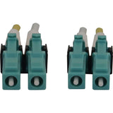 Tripp Lite 400G Multimode 50/125 OM4 Switchable Fiber Optic Cable (Duplex LC-PC M/M) LSZH Aqua 1 m (3.3 ft.) — N820X-01M-OM4