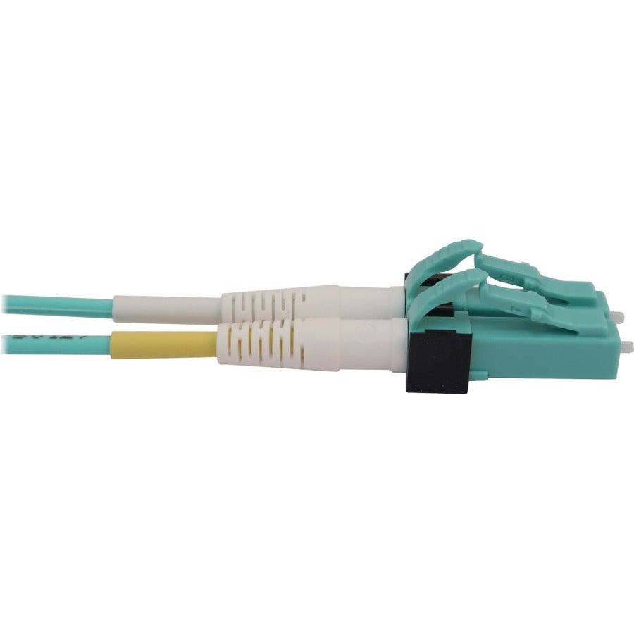 Tripp Lite 400G Multimode 50/125 OM4 Switchable Fiber Optic Cable (Duplex LC-PC M/M) LSZH Aqua 1 m (3.3 ft.) — N820X-01M-OM4