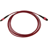 Eaton Tripp Lite Series 100G Multimode 50/125 OM4 Fiber Optic Cable (12F MTP/MPO-PC F/F), LSZH, Magenta, 10 m (32.8 ft.) — N845B-10M-12-MG