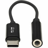 Tripp Lite by Eaton USB-C to 3.5 mm Headphone Jack Adapter Audio Adapter — U437-001
