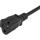 StarTech.com 3ft (1m) Piggyback Power Extension Cord, NEMA 5-15P to 2x NEMA 5-15R Cable, 16 AWG, 125V/15A, Outlet Saver Cord, UL Certified — PAC1023