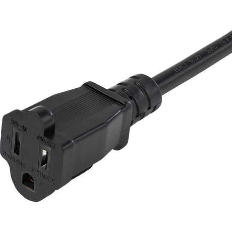 StarTech.com 3ft (1m) Piggyback Power Extension Cord, NEMA 5-15P to 2x NEMA 5-15R Cable, 16 AWG, 125V/15A, Outlet Saver Cord, UL Certified — PAC1023