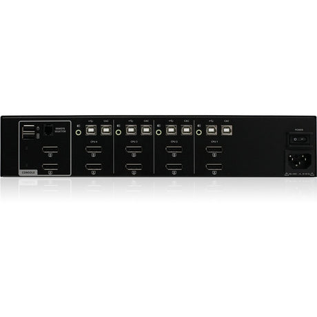 IOGEAR 4-Port Dual View DisplayPort/HDMI Secure KVM Switch w/Audio and CAC support — GCS1424TAA4C-UN