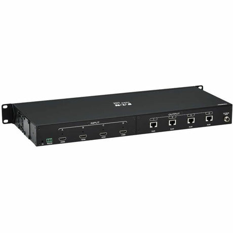 Eaton Tripp Lite Series 4x4 HDMI over Cat6 Matrix Switch Kit, Switch/4x Pigtail Receivers - 4K 60 Hz, HDR, 4: 4: 4, PoC, 230 ft. (70.1 m), TAA — B127A-4X4-BH4PH